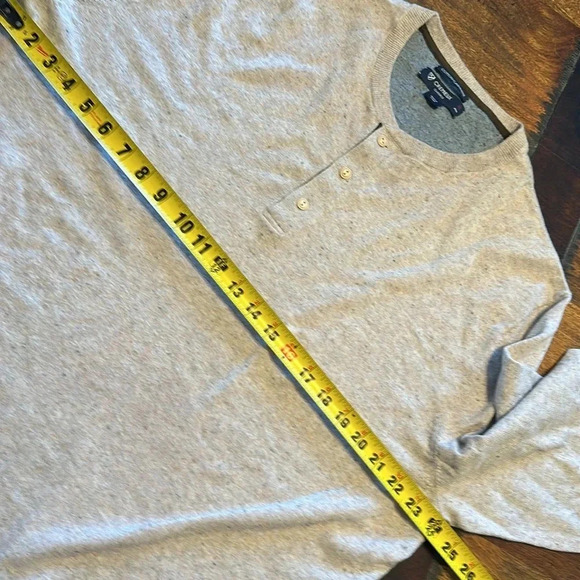 Cremieux cotton/cashmere Henley style sweater size XL - Picture 5 of 8